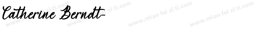 Catherine Berndt字体转换